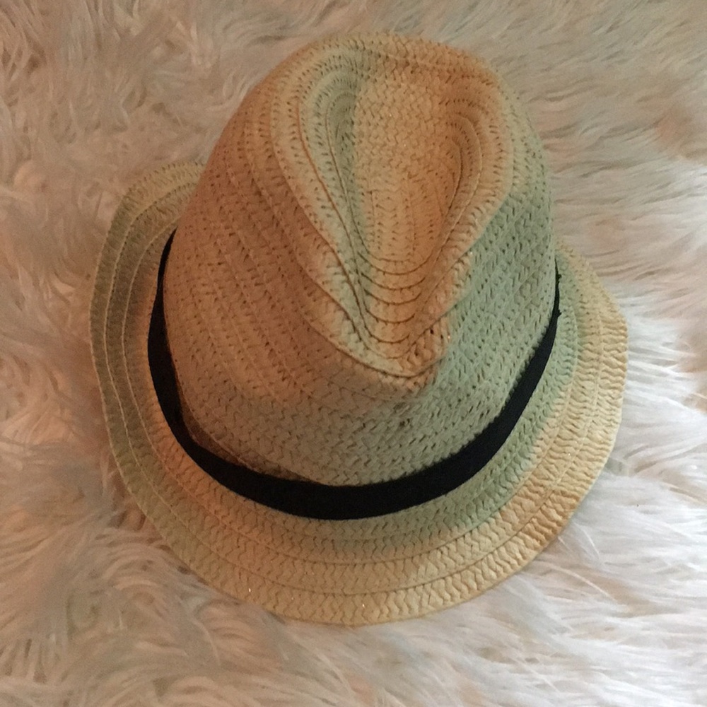 Black Striped Fedora Hat